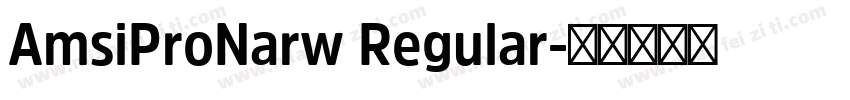 AmsiProNarw Regular字体转换